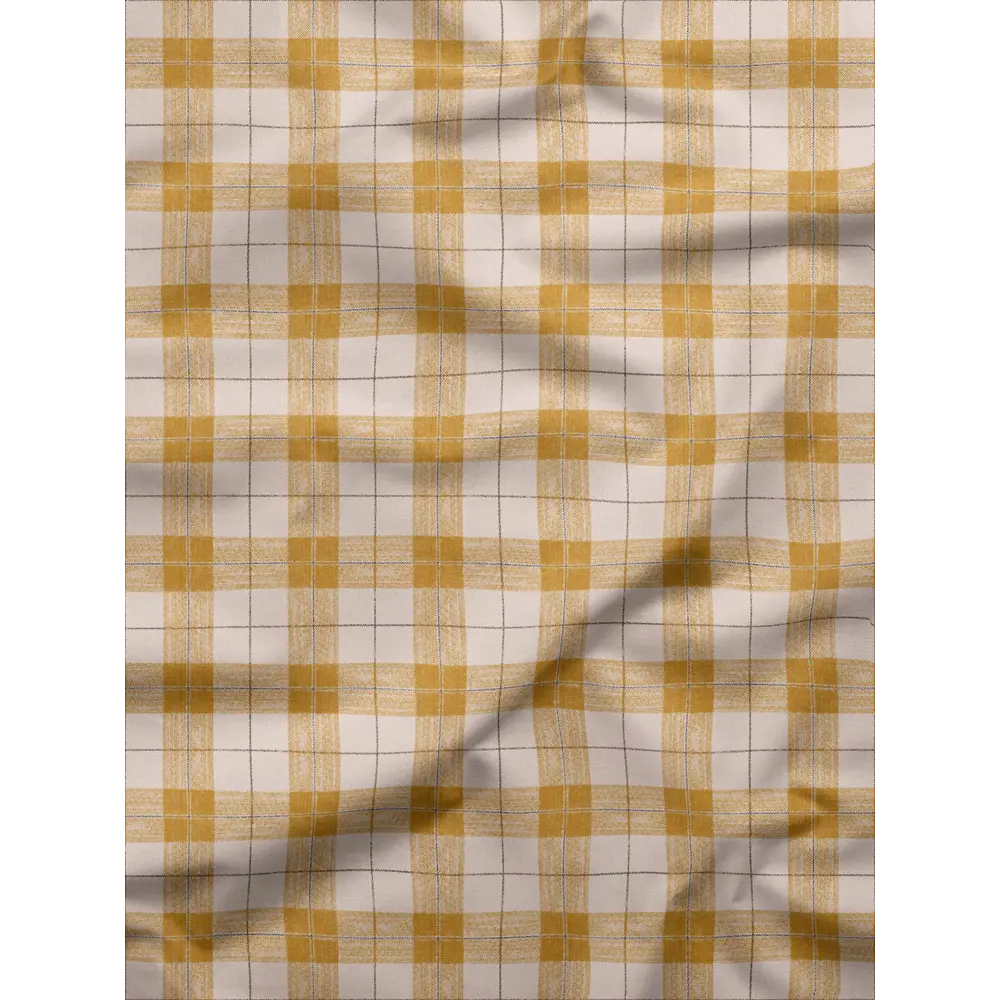 Фото 6 Комплект штор на шторной ленте Decoracion Клетка 4 квадрата 145x275 см цвет желтый кремовый Фото 6 Комплект штор на шторной ленте Decoracion Клетка 4 квадрата 145x275 см цвет желтый кремовый