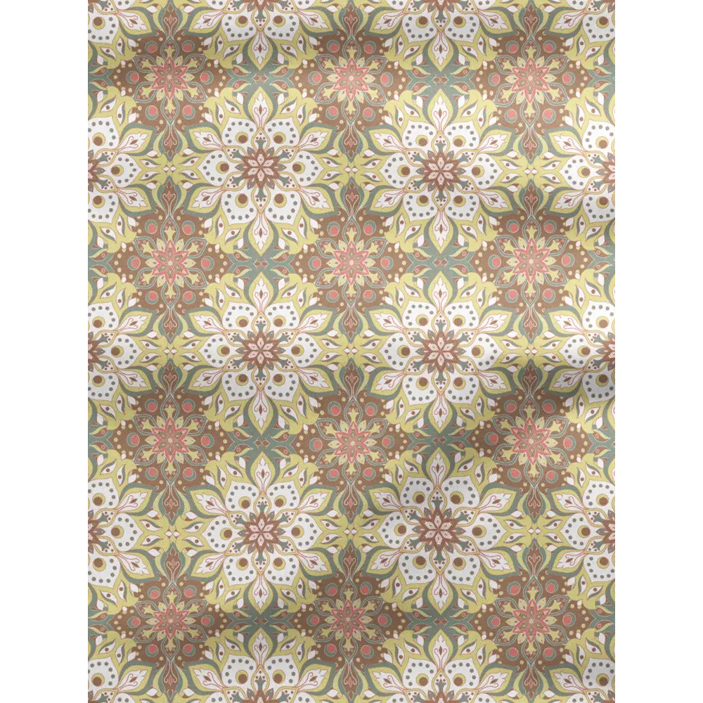 Фото 2 Комплект штор на шторной ленте Decoracion Эвора 145x275 см цвет белый зеленый коричневый Фото 2 Комплект штор на шторной ленте Decoracion Эвора 145x275 см цвет белый зеленый коричневый