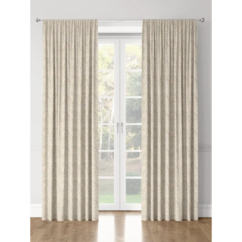 Фото 3 Комплект штор на шторной ленте Decoracion Мелодия цветов 145x275 см цвет бежевый оливковый Фото 3 Комплект штор на шторной ленте Decoracion Мелодия цветов 145x275 см цвет бежевый оливковый