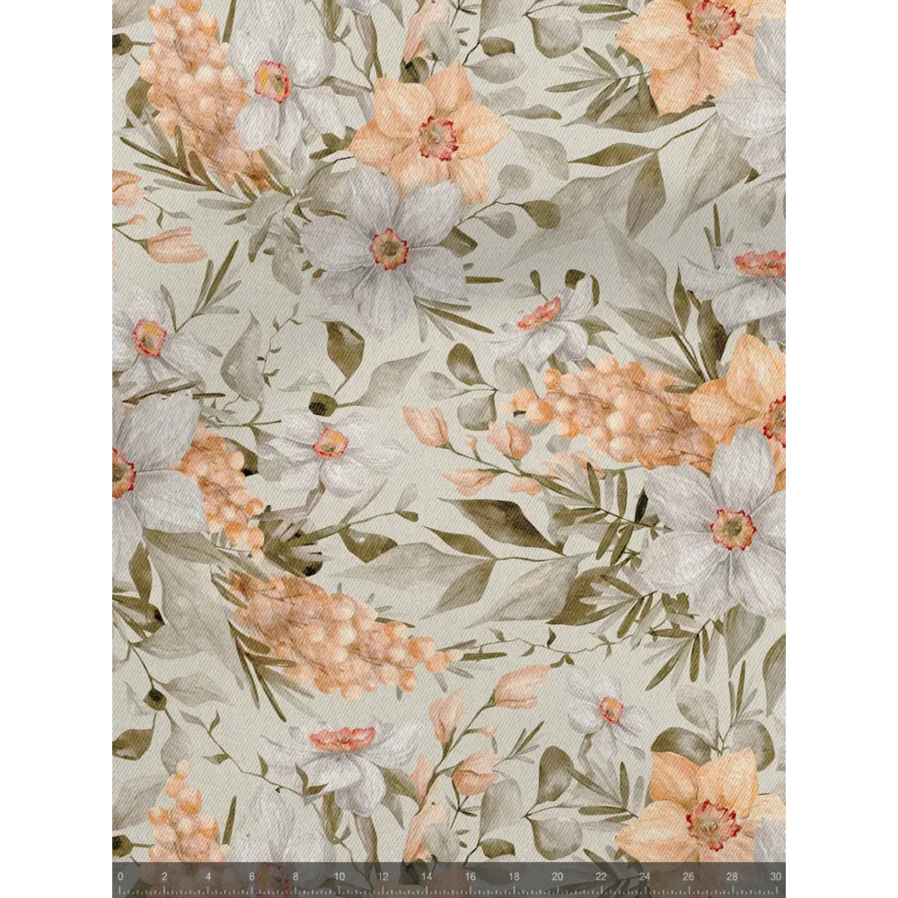 Фото 5 Комплект штор на шторной ленте Decoracion Нарциссы и мимоза 145x275 см цвет серый оранжевый Фото 5 Комплект штор на шторной ленте Decoracion Нарциссы и мимоза 145x275 см цвет серый оранжевый