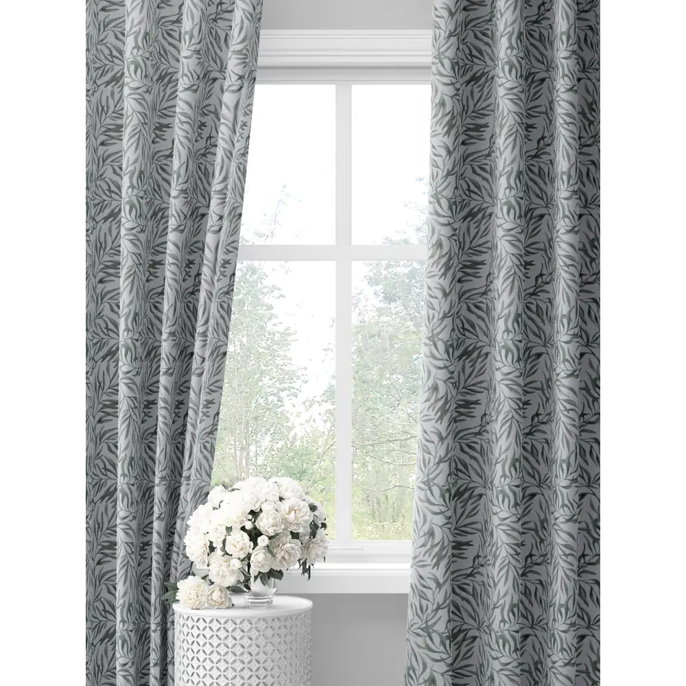 Фото Комплект штор на шторной ленте Decoracion Лесная симфония 145x275 см цвет серый Фото Комплект штор на шторной ленте Decoracion Лесная симфония 145x275 см цвет серый