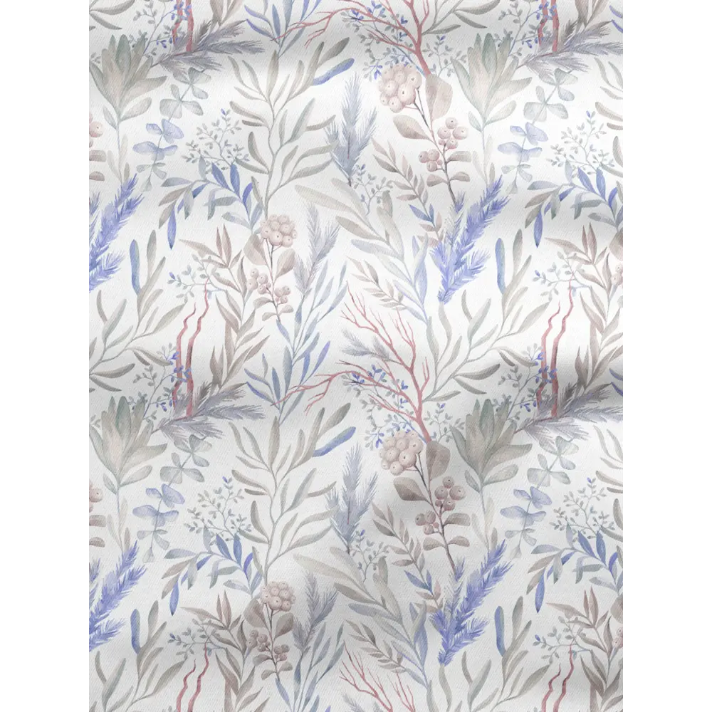 Фото 2 Комплект штор на шторной ленте Decoracion Лесная сказка 145x275 см цвет белый серый сиреневый Фото 2 Комплект штор на шторной ленте Decoracion Лесная сказка 145x275 см цвет белый серый сиреневый