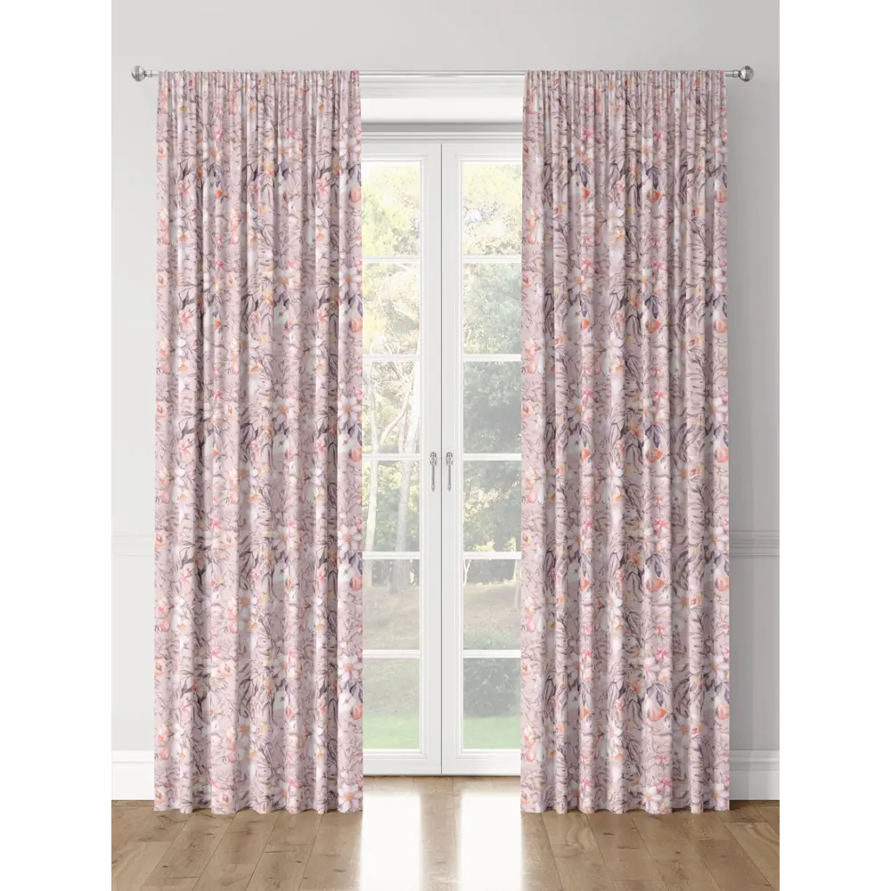 Фото 3 Комплект штор на шторной ленте Decoracion Фруктовый коктейль 145x275 см цвет розовый Фото 3 Комплект штор на шторной ленте Decoracion Фруктовый коктейль 145x275 см цвет розовый