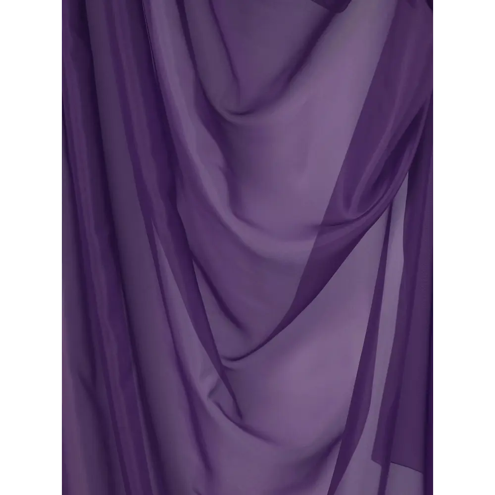 Фото 8 Комплект штор на шторной ленте AT Home Ругевит 300x180 см цвет фиолетовый