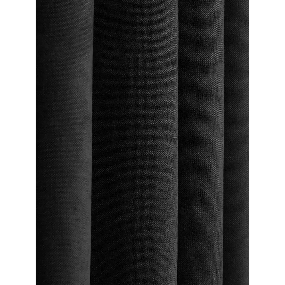 Фото 3 Комплект штор на шторной ленте AT Home Ларун 150x275 см цвет черный Фото 3 Комплект штор на шторной ленте AT Home Ларун 150x275 см цвет черный