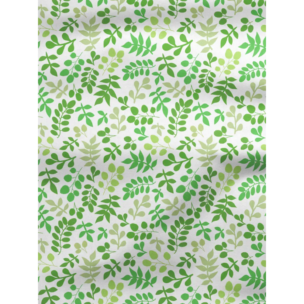 Фото 2 Шторы на шторной ленте decoracion Игривые веточки #33021704, 145x275см, цвет белый и зеленый Фото 2 Шторы на шторной ленте decoracion Игривые веточки #33021704, 145x275см, цвет белый и зеленый
