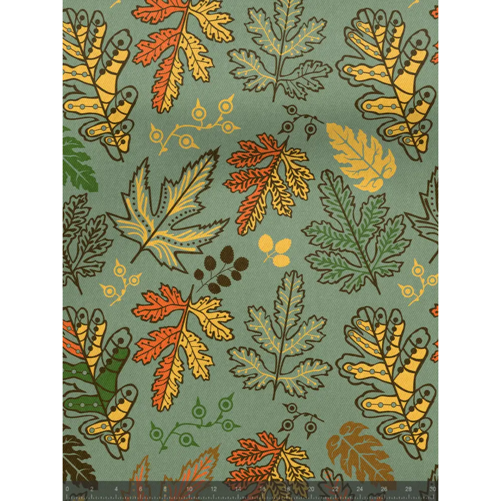 Фото 4 Шторы на шторной ленте decoracion Кленовые листья #33022201, 145x275см, цвет зеленый и желтый Фото 4 Шторы на шторной ленте decoracion Кленовые листья #33022201, 145x275см, цвет зеленый и желтый