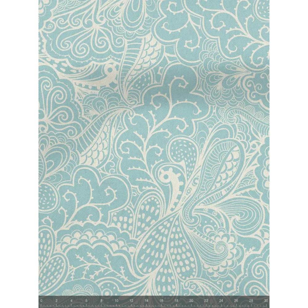 Фото 4 Шторы на шторной ленте decoracion С абстрактными узорами #33024001, 145x275см, цвет голубой и белый Фото 4 Шторы на шторной ленте decoracion С абстрактными узорами #33024001, 145x275см, цвет голубой и белый
