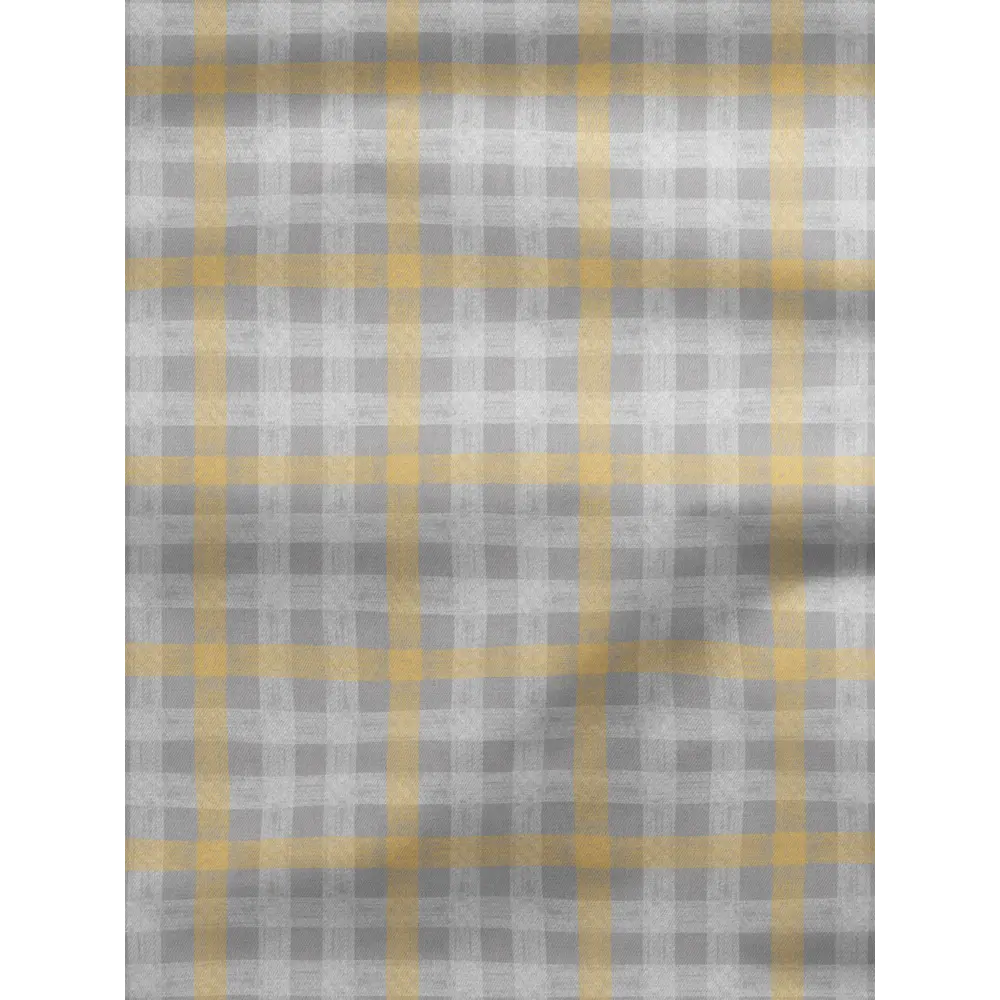 Фото 2 Шторы на шторной ленте decoracion В клетку Буффало #33072605, 145x275см, цвет серый и желтый Фото 2 Шторы на шторной ленте decoracion В клетку Буффало #33072605, 145x275см, цвет серый и желтый