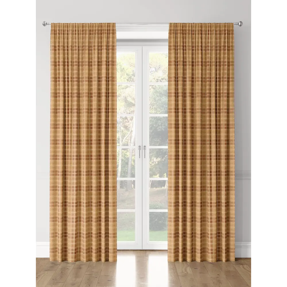 Фото 3 Шторы на шторной ленте decoracion В классическую клетку #33073503, 145x275см, цвет коричневый и терракотовый Фото 3 Шторы на шторной ленте decoracion В классическую клетку #33073503, 145x275см, цвет коричневый и терракотовый
