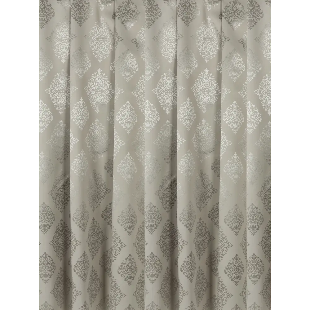 Фото 2 Штора на шторной ленте ТД Текстиль Раяс 140x240 см цвет серо-бежевый