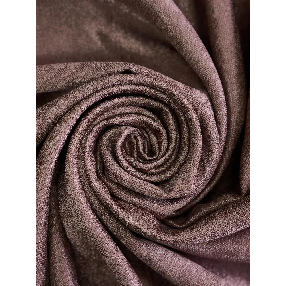 Фото 4 Штора на шторной ленте Witerra канвас-велюр 135x180 см цвет коричневый