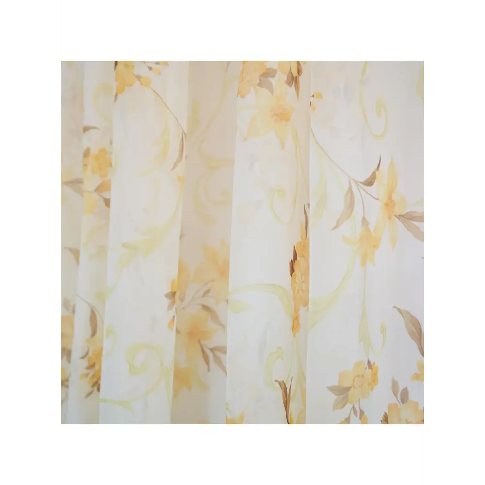 Фото 5 Штора на шторной ленте Witerra 150x260 см цвет желтый