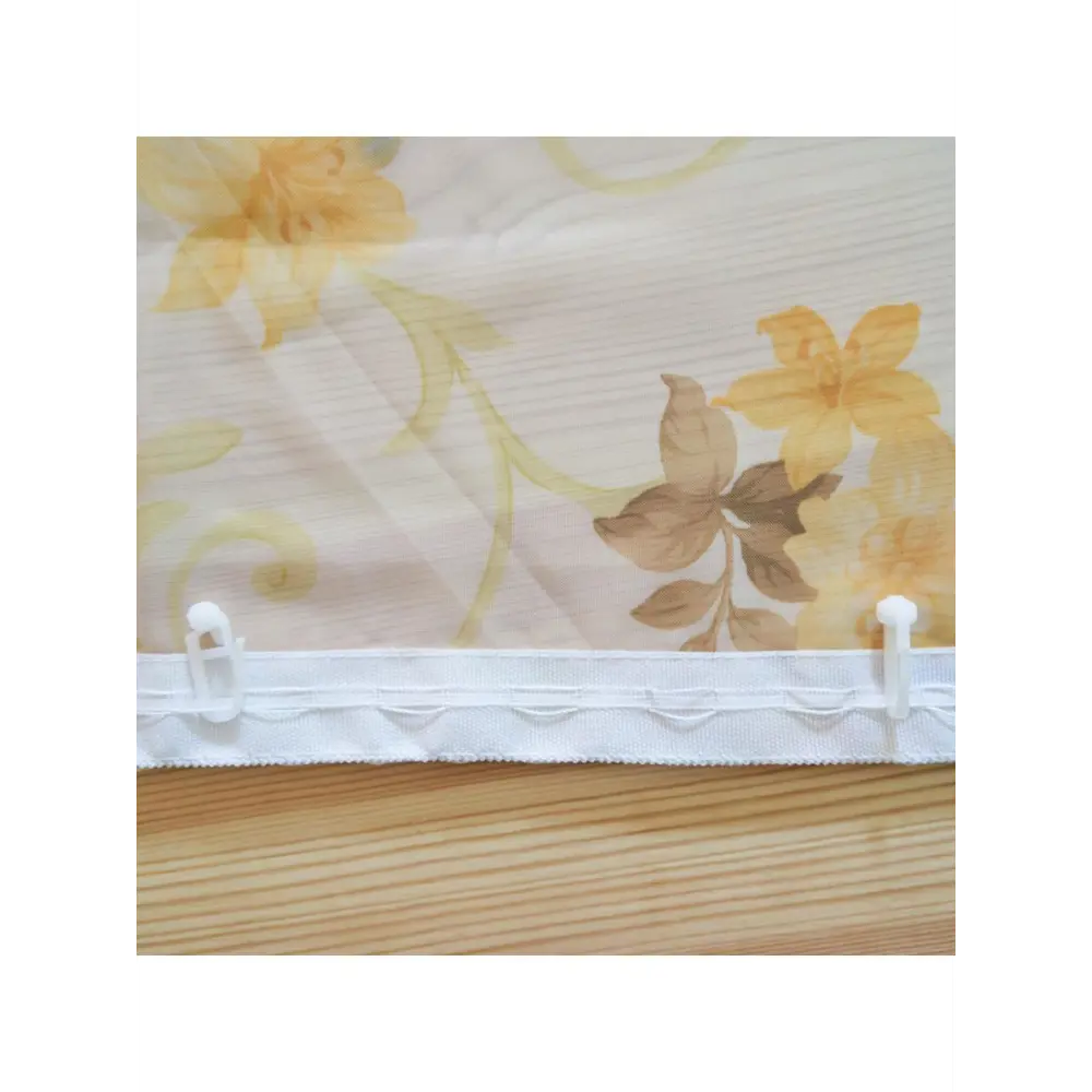 Фото 6 Штора на шторной ленте Witerra 150x260 см цвет желтый