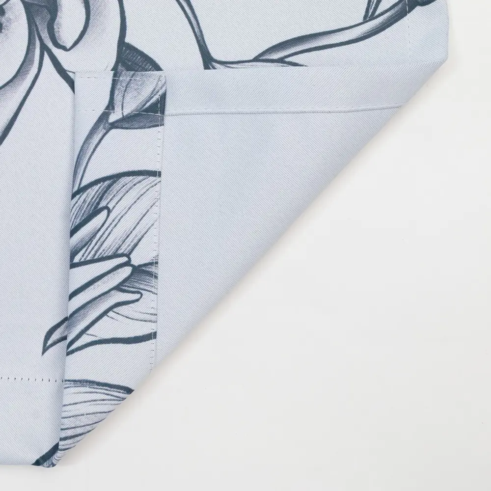 Фото 5 Штора на шторной ленте блэкаут Этель Magnolia 145x260 см цвет белый