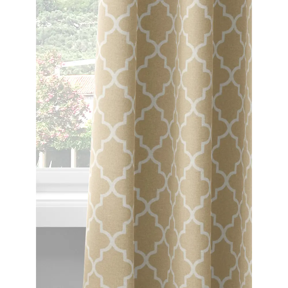 Фото 6 Шторы на шторной ленте decoracion Стильные ромбы #33174605, 145x275см, цвет бежевый