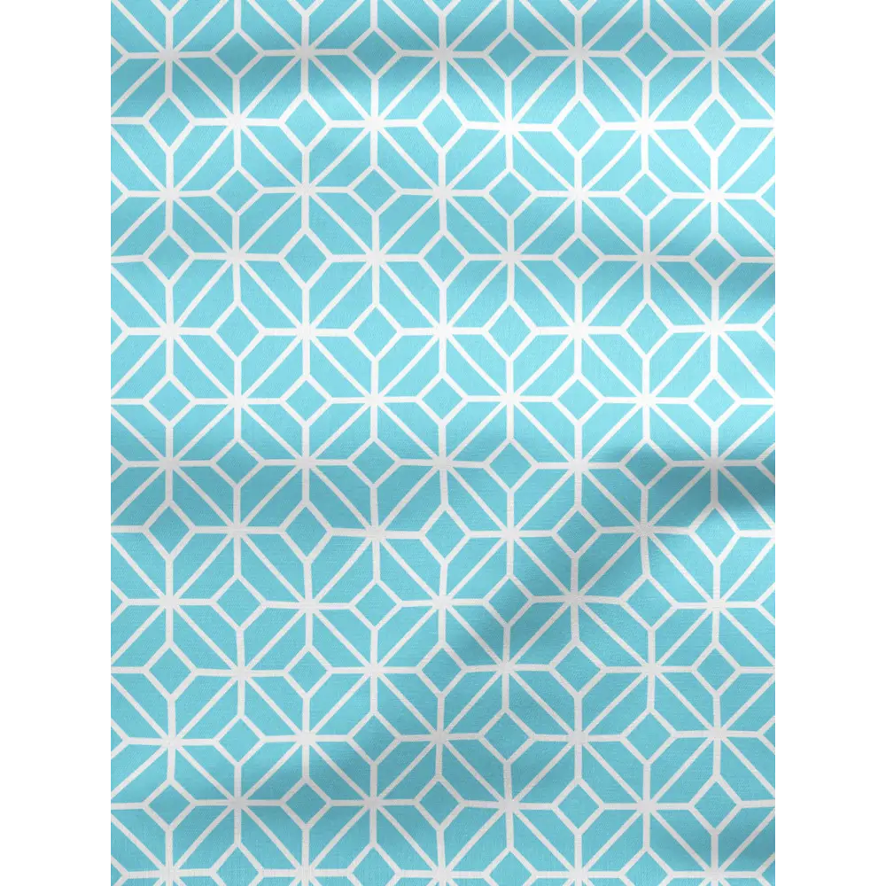 Фото 2 Шторы на шторной ленте decoracion Ромбы в квадрате #33178107, 145x275см, цвет голубой Фото 2 Шторы на шторной ленте decoracion Ромбы в квадрате #33178107, 145x275см, цвет голубой