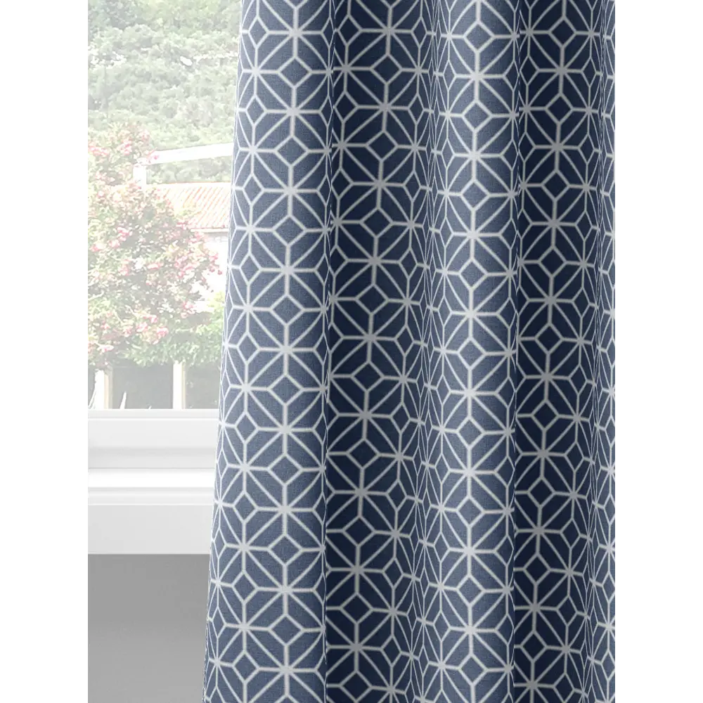 Фото 6 Шторы на шторной ленте decoracion Ромбы в квадрате #33178005, 145x275см, цвет темно-синий Фото 6 Шторы на шторной ленте decoracion Ромбы в квадрате #33178005, 145x275см, цвет темно-синий
