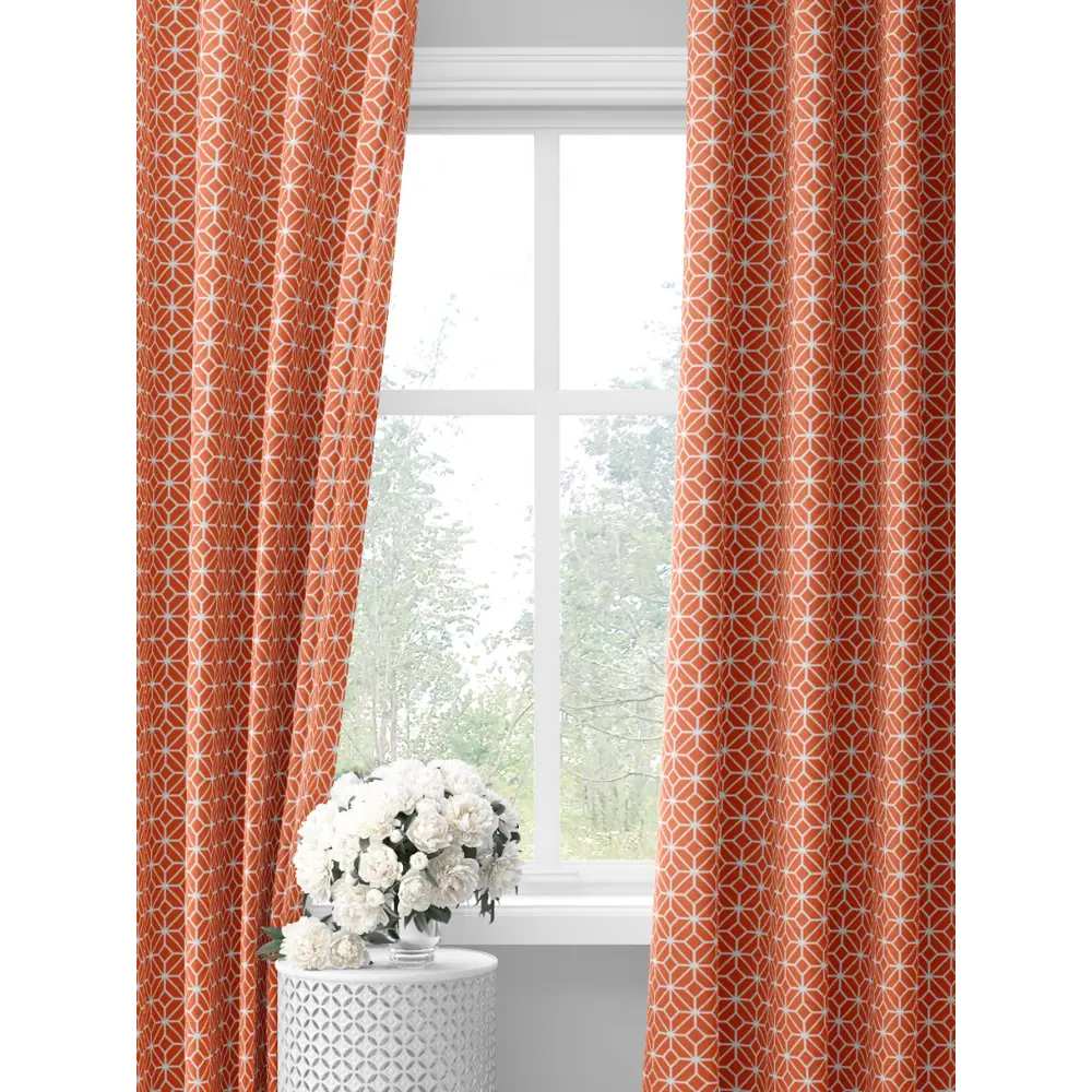 Фото Шторы на шторной ленте decoracion Ромбы в квадрате #33178106, 145x275см, цвет красный Фото Шторы на шторной ленте decoracion Ромбы в квадрате #33178106, 145x275см, цвет красный
