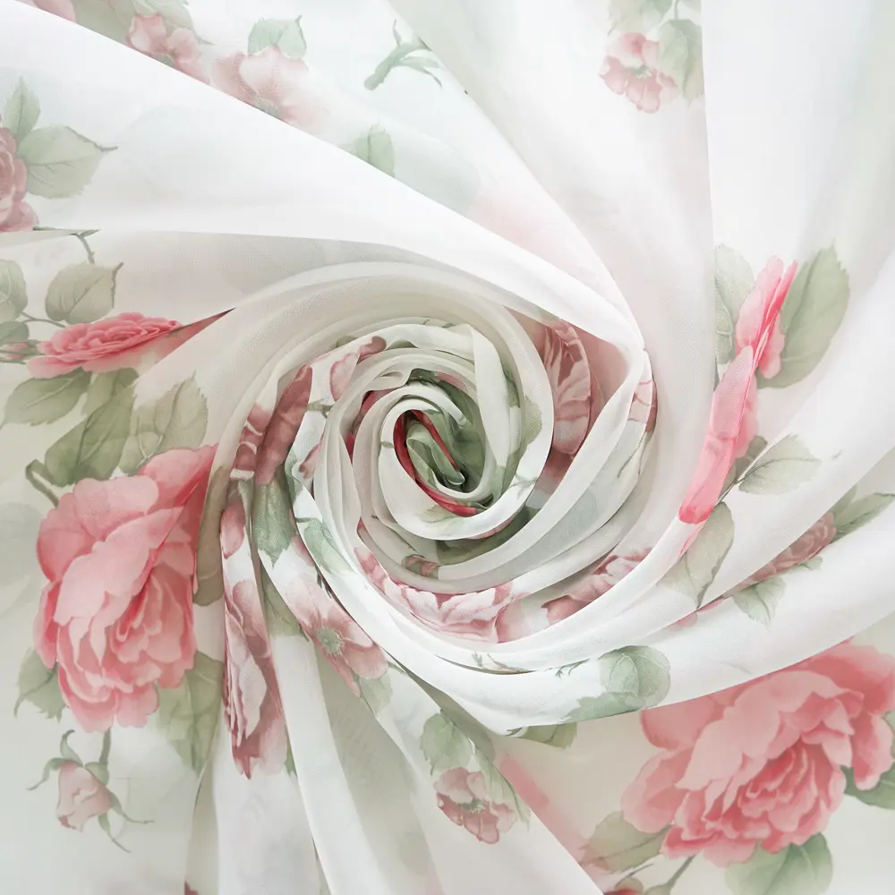 Фото 3 Штора на шторной ленте Witerra Роза 140x145 см цвет красный Фото 3 Штора на шторной ленте Witerra Роза 140x145 см цвет красный