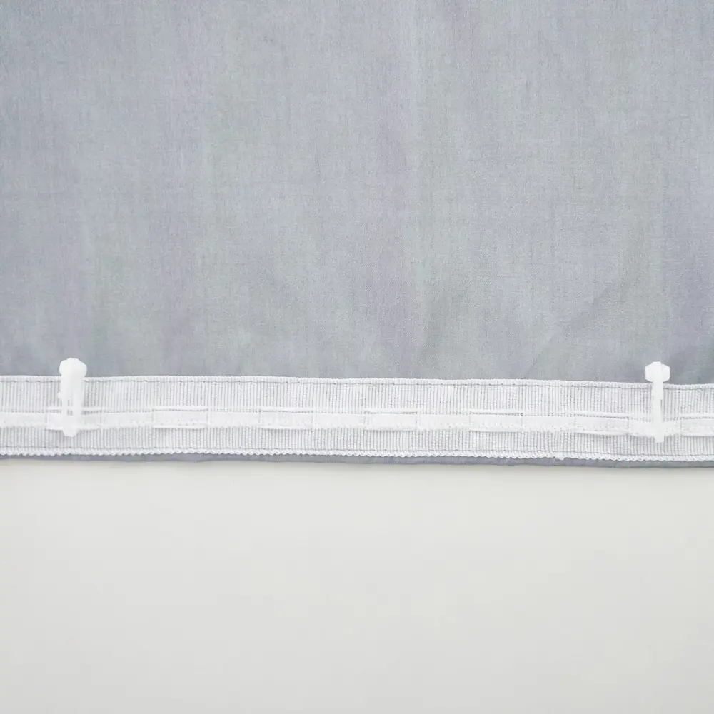 Фото 6 Штора на шторной ленте Witerra Бамбук жаккард 135x180 см цвет серый