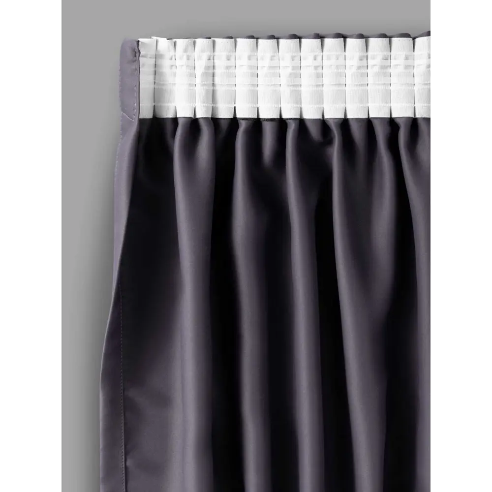 Фото 4 Комплект штор на шторной ленте Daily by T Mya 400x270 см цвет серый Фото 4 Комплект штор на шторной ленте Daily by T Mya 400x270 см цвет серый