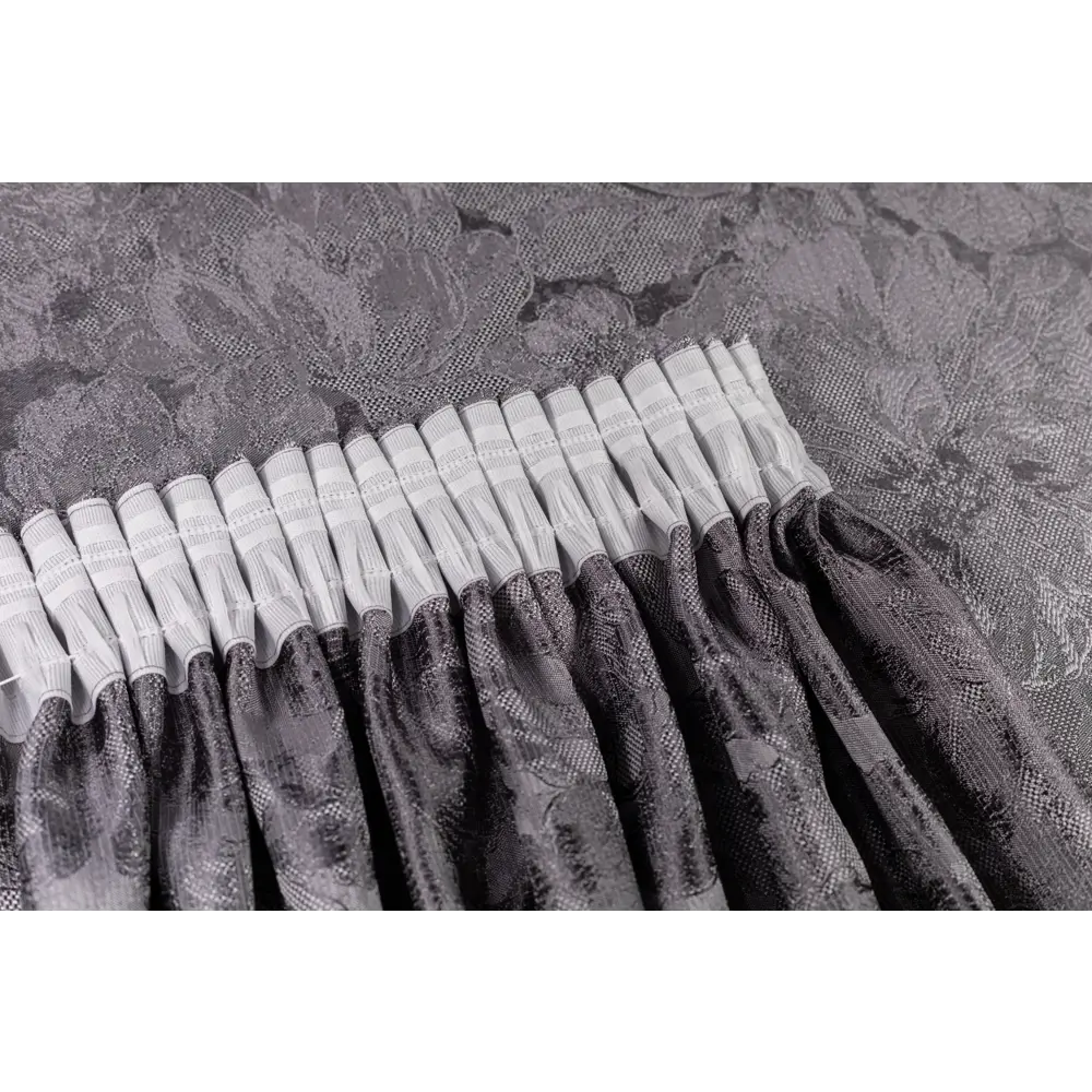 Фото 3 Комплект штор на кулиске Domlegrand Флора 150x270 см цвет серый Фото 3 Комплект штор на кулиске Domlegrand Флора 150x270 см цвет серый