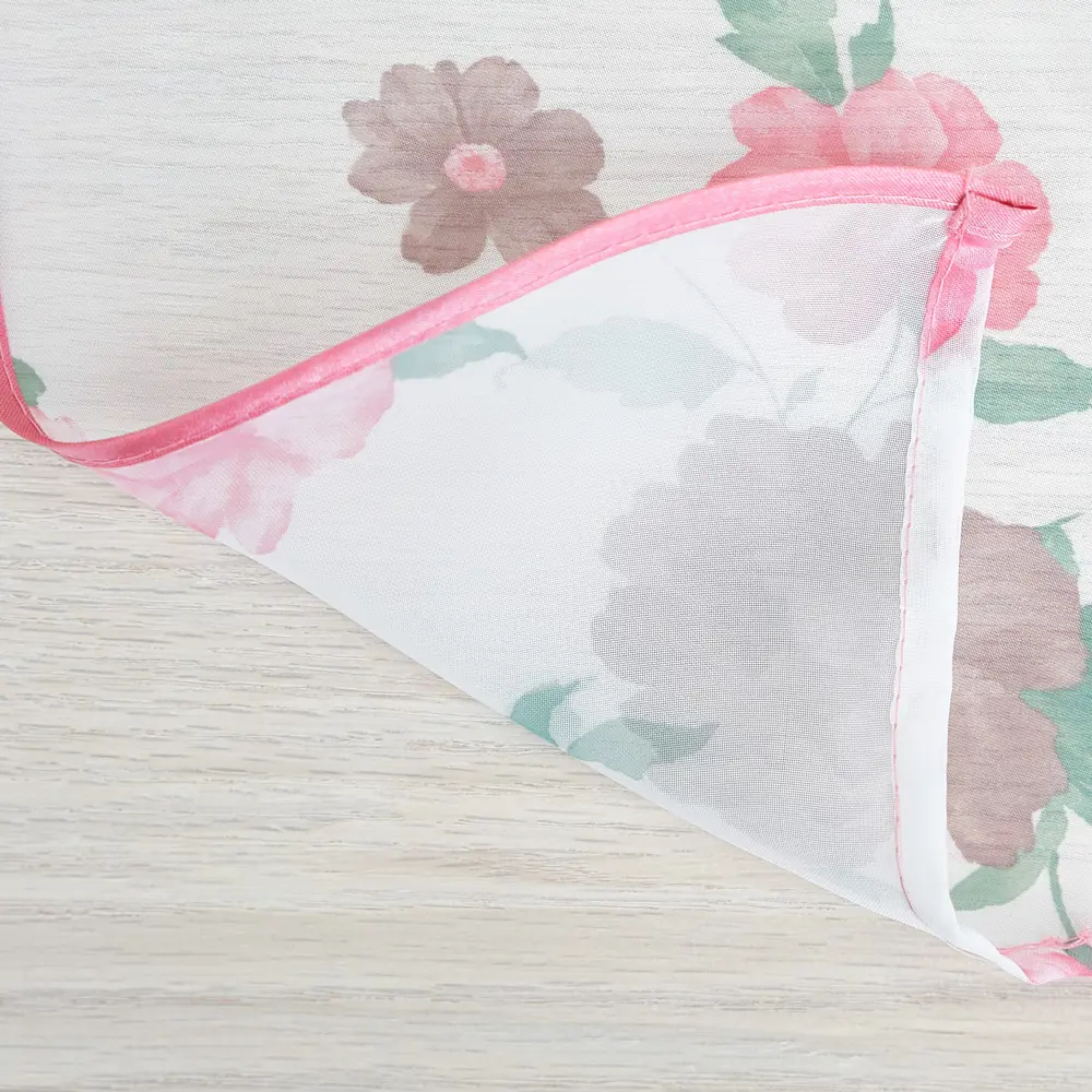 Фото 6 Комплект штор на шторной ленте Witerra Кантри вуаль 285x160 см цвет красный Фото 6 Комплект штор на шторной ленте Witerra Кантри вуаль 285x160 см цвет красный