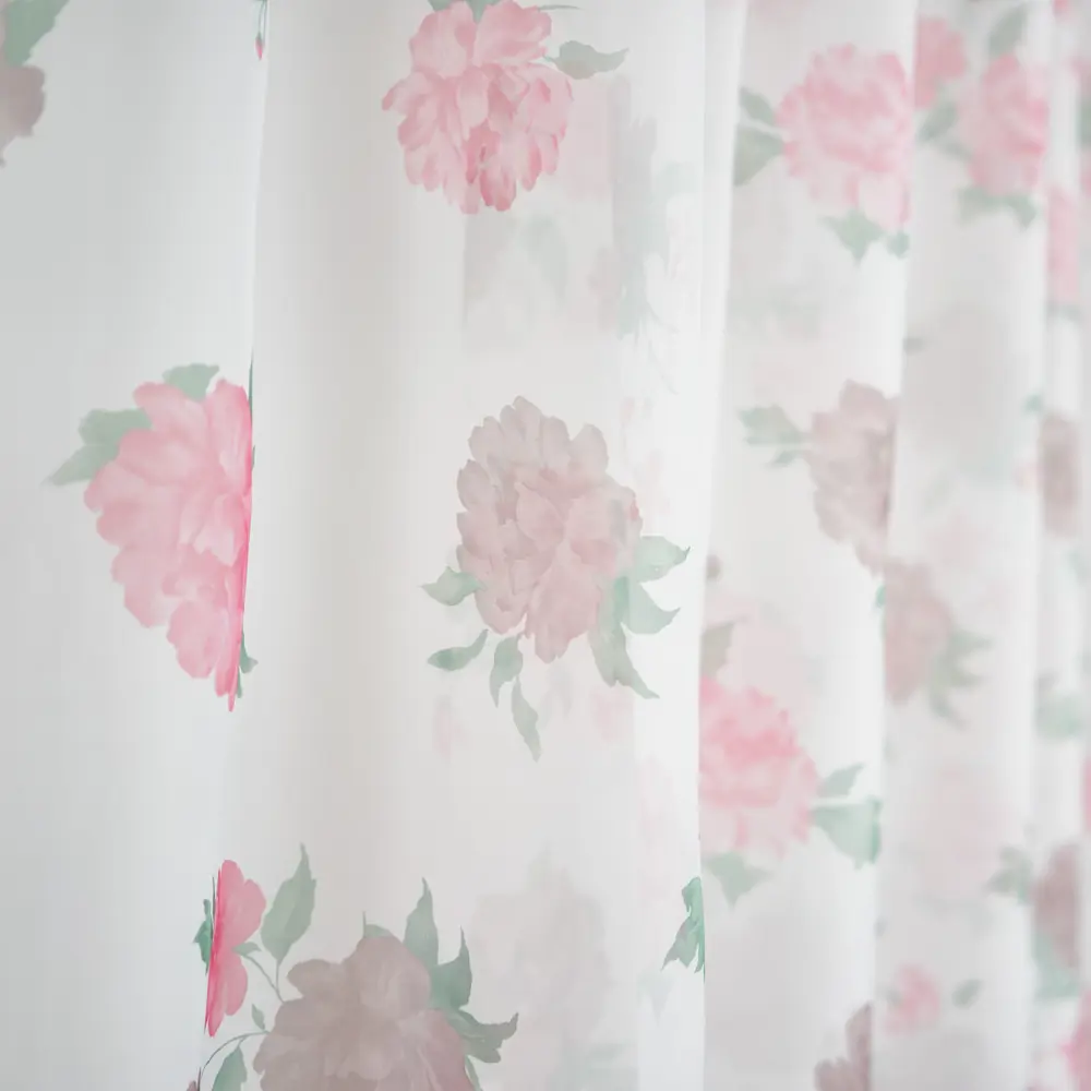 Фото 5 Комплект штор на шторной ленте Witerra Кантри вуаль 285x160 см цвет красный Фото 5 Комплект штор на шторной ленте Witerra Кантри вуаль 285x160 см цвет красный