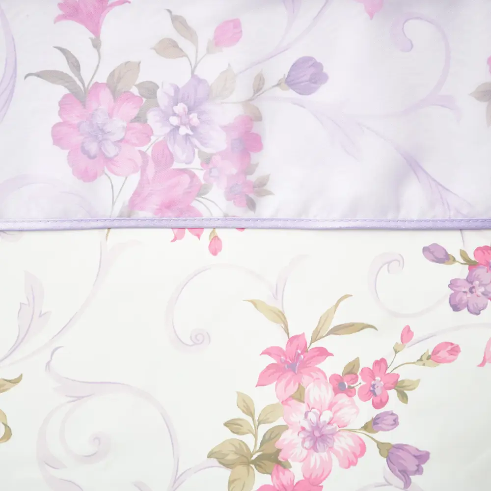 Фото 2 Комплект штор на шторной ленте Witerra Кантри вуаль 285x160 см цвет темно-розовый Фото 2 Комплект штор на шторной ленте Witerra Кантри вуаль 285x160 см цвет темно-розовый