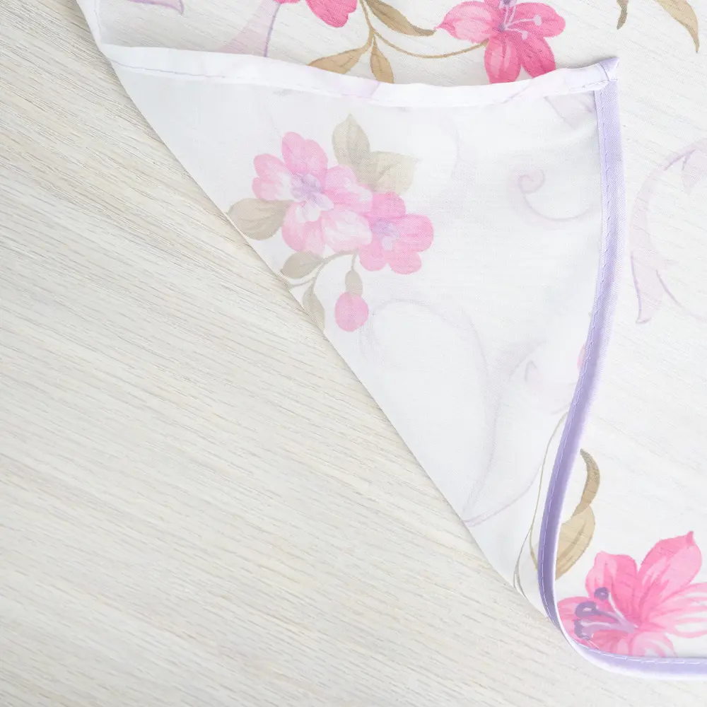 Фото 5 Комплект штор на шторной ленте Witerra Кантри вуаль 285x160 см цвет темно-розовый Фото 5 Комплект штор на шторной ленте Witerra Кантри вуаль 285x160 см цвет темно-розовый