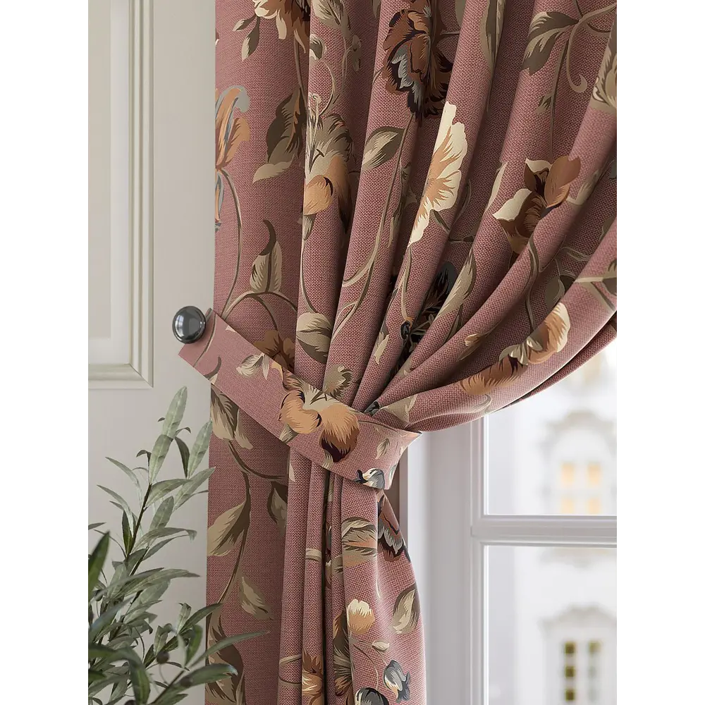 Фото 2 Штора на шторной ленте для кухни Helga Бронтис HL-925518 150x180 см цвет бежевый