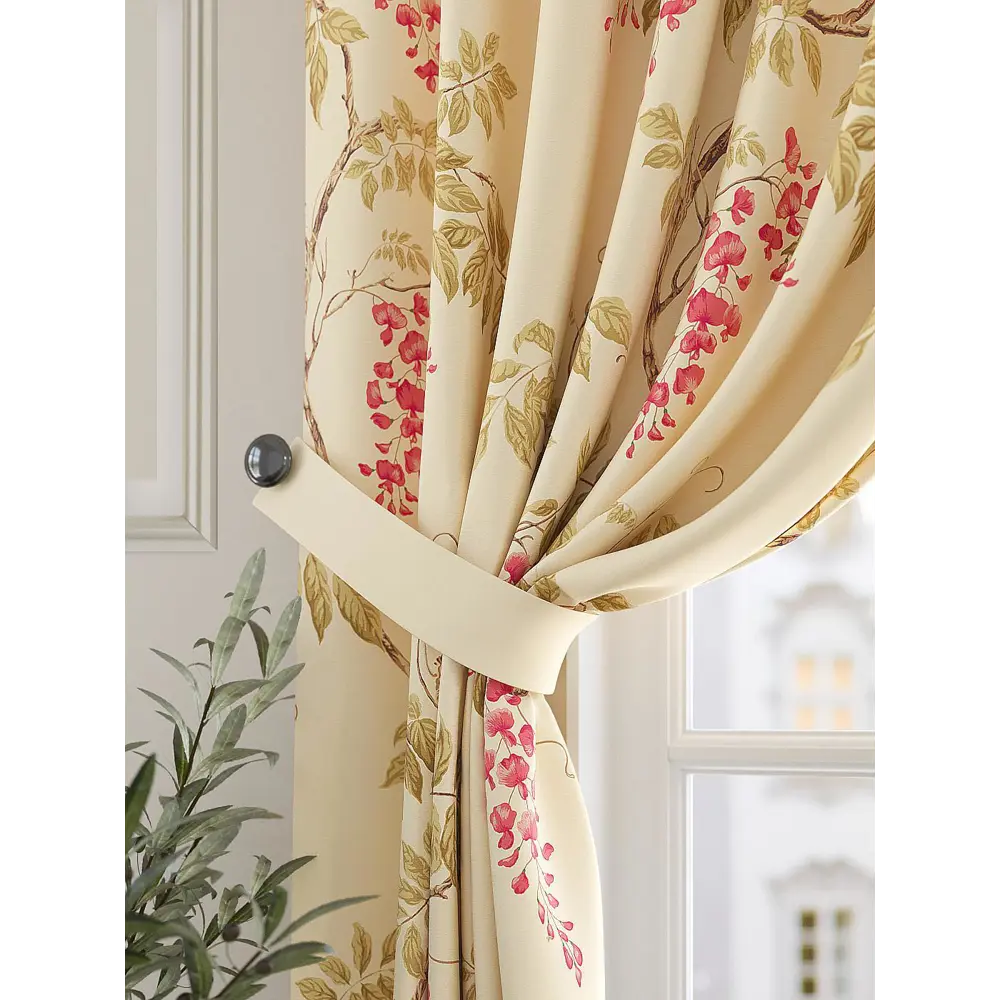 Фото 2 Штора на шторной ленте для кухни Helga Илонра 150x180 см цвет бежевый