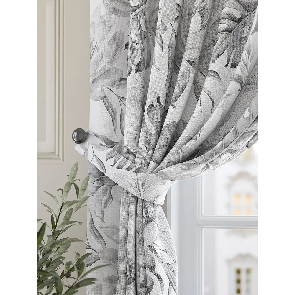 Фото 2 Штора на шторной ленте для кухни Helga Ронфикс 150x180 см цвет белый