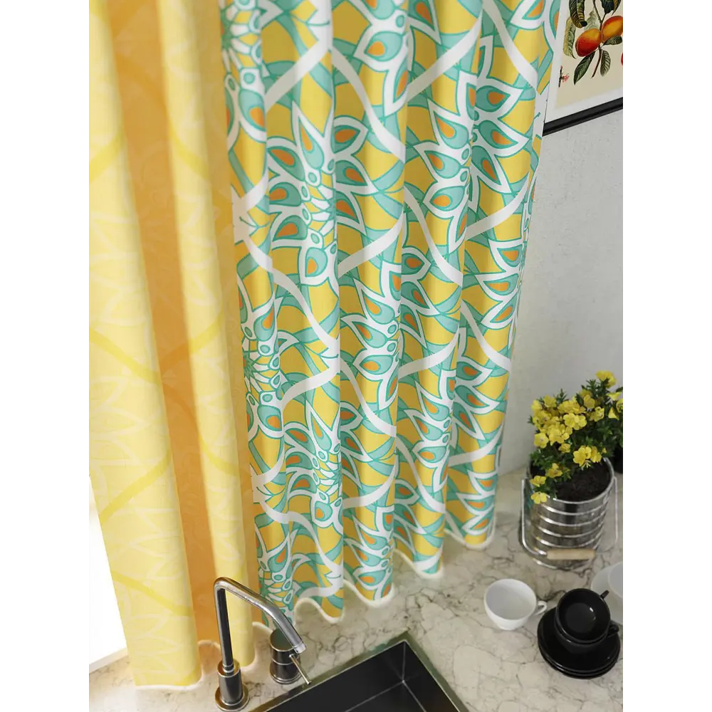 Фото 3 Штора на шторной ленте для кухни Helga Некленс HL-925681 150x180 см цвет белый Фото 3 Штора на шторной ленте для кухни Helga Некленс HL-925681 150x180 см цвет белый