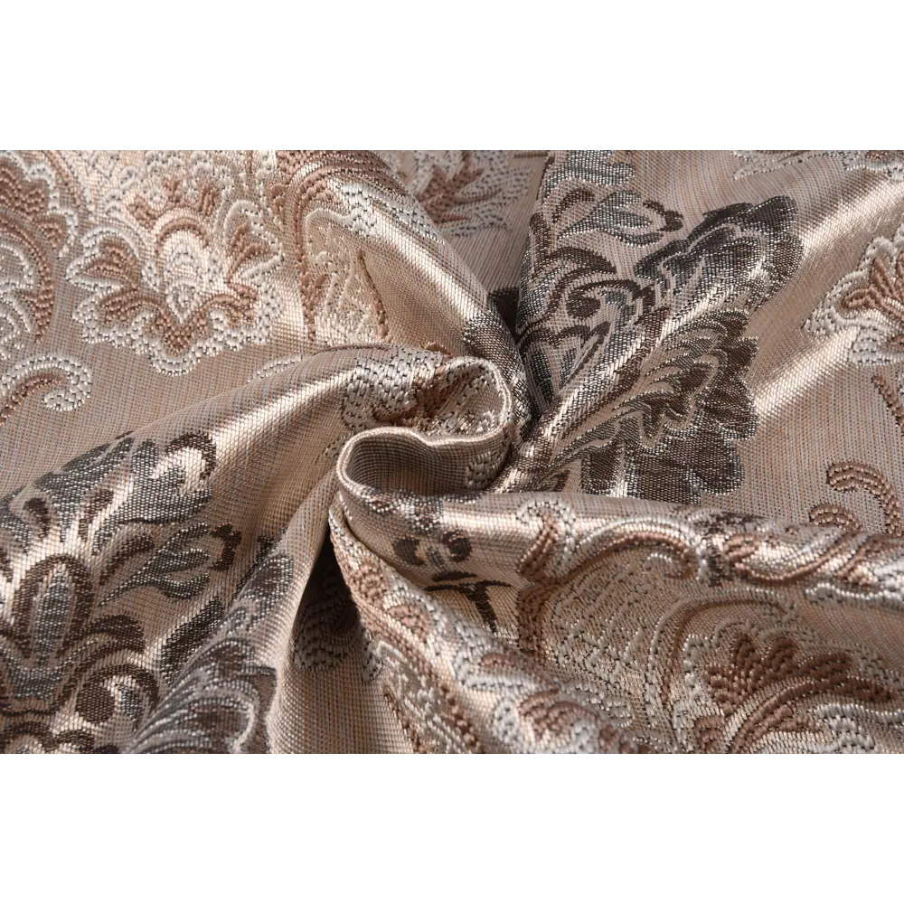 Фото Штора на шторной ленте Eleganta Bold pattern 280x270 см цвет коричневый Фото Штора на шторной ленте Eleganta Bold pattern 280x270 см цвет коричневый