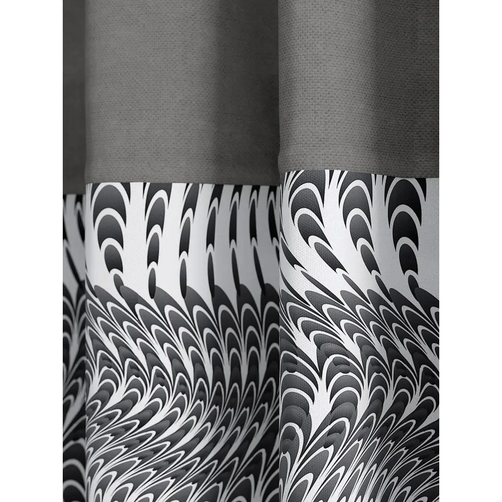 Фото 2 Штора на шторной ленте Helga Кимрент 150x260 см цвет белый