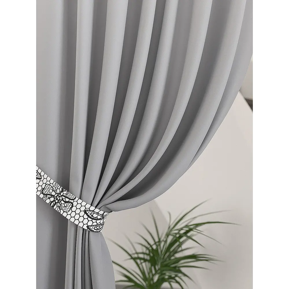 Фото 2 Штора на шторной ленте Helga Грендрис HL-753104 150x280 см цвет белый Фото 2 Штора на шторной ленте Helga Грендрис HL-753104 150x280 см цвет белый