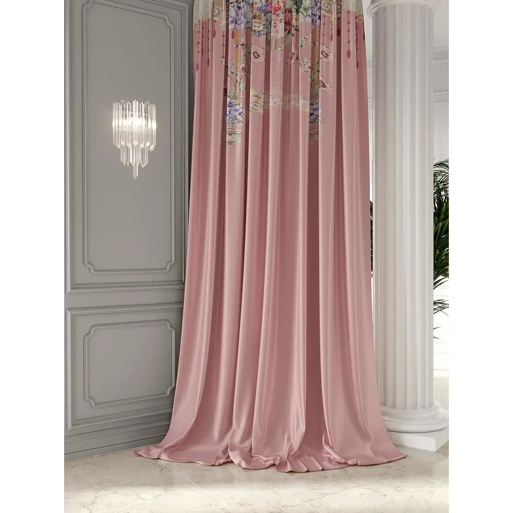 Фото 2 Штора на шторной ленте Helga Варнезо 150x300 см цвет бежевый