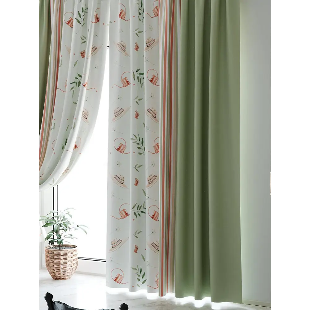 Фото 2 Штора на шторной ленте для кухни Helga Кронквирс 150x180 см цвет белый Фото 2 Штора на шторной ленте для кухни Helga Кронквирс 150x180 см цвет белый