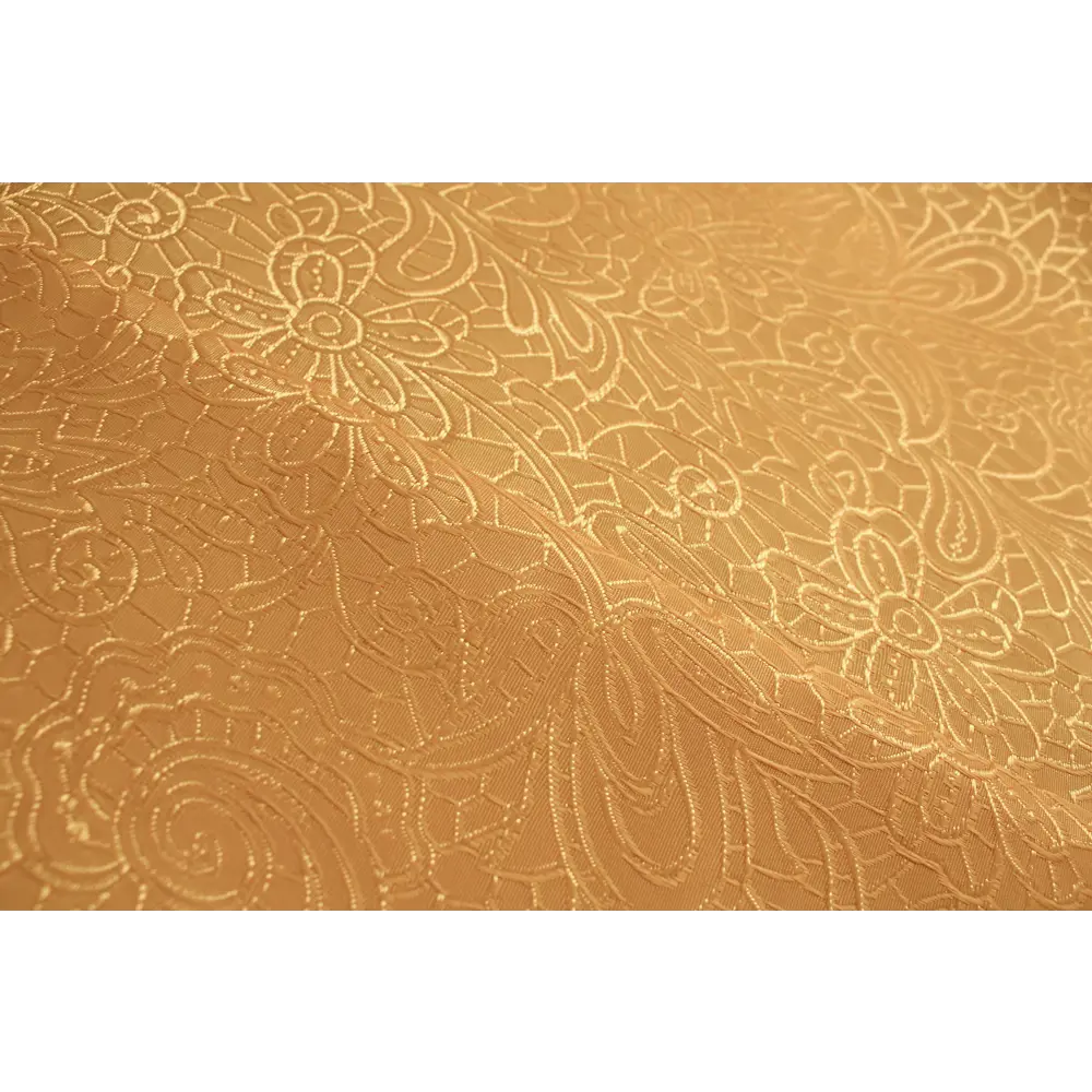 Фото 3 Штора на шторной ленте Eleganta Lenore 280x270 см цвет золотой