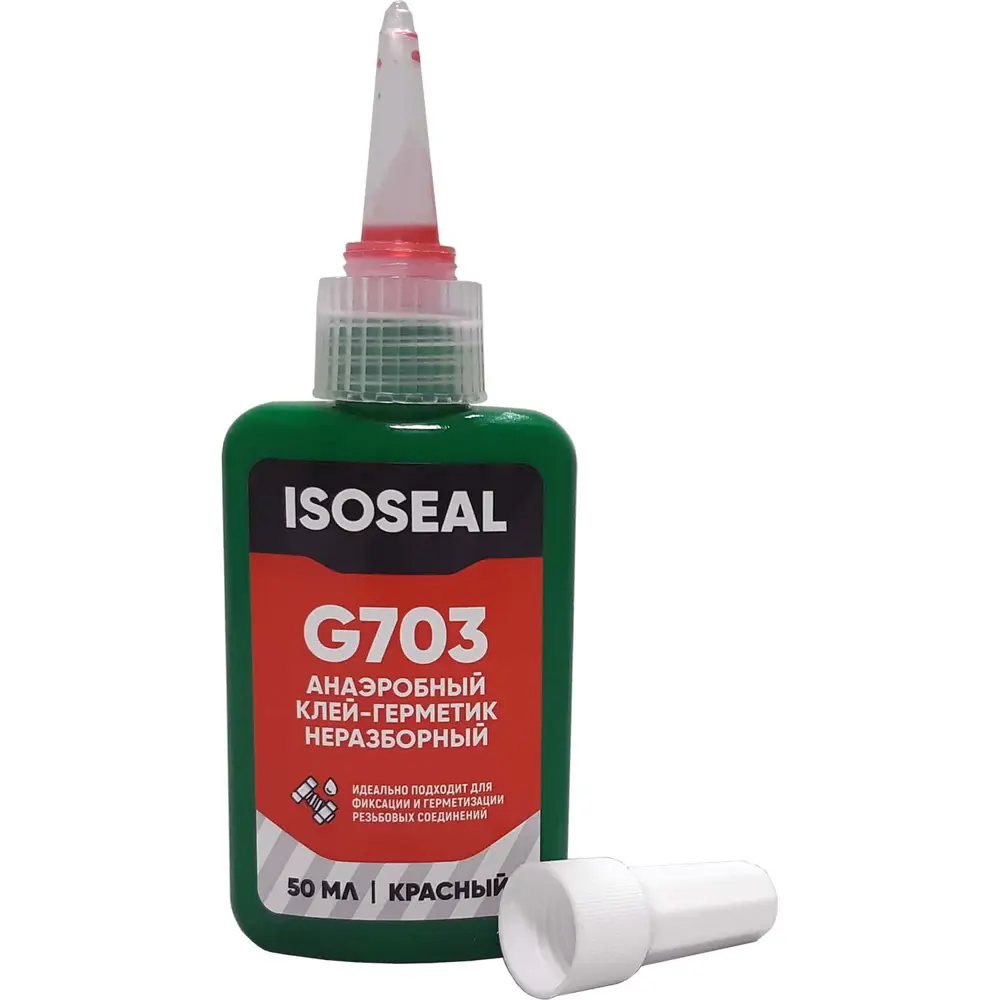 Фото 3 Клей Фиксатор резьбы Isoseal неразборный G703 красный 50 мл Фото 3 Клей Фиксатор резьбы Isoseal неразборный G703 красный 50 мл