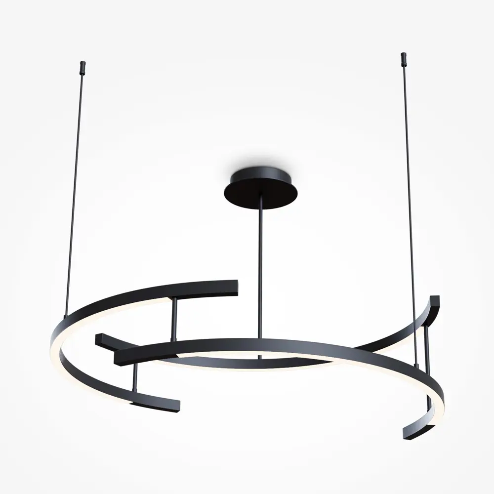 Фото Светильник подвесной светодиодный Maytoni Line Mod016pl-l52bk 20 м² регулируемый белый свет цвет черный Фото Светильник подвесной светодиодный Maytoni Line Mod016pl-l52bk 20 м² регулируемый белый свет цвет черный