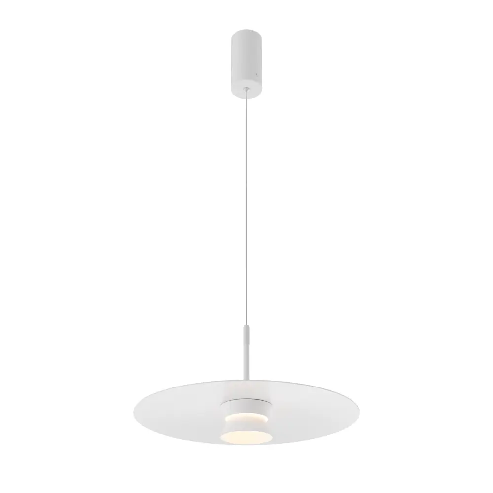 Фото Светильник подвесной светодиодный Maytoni Platte Mod352pl-l10w3k 6 м² теплый белый (желтый) свет цвет белый Фото Светильник подвесной светодиодный Maytoni Platte Mod352pl-l10w3k 6 м² теплый белый (желтый) свет цвет белый