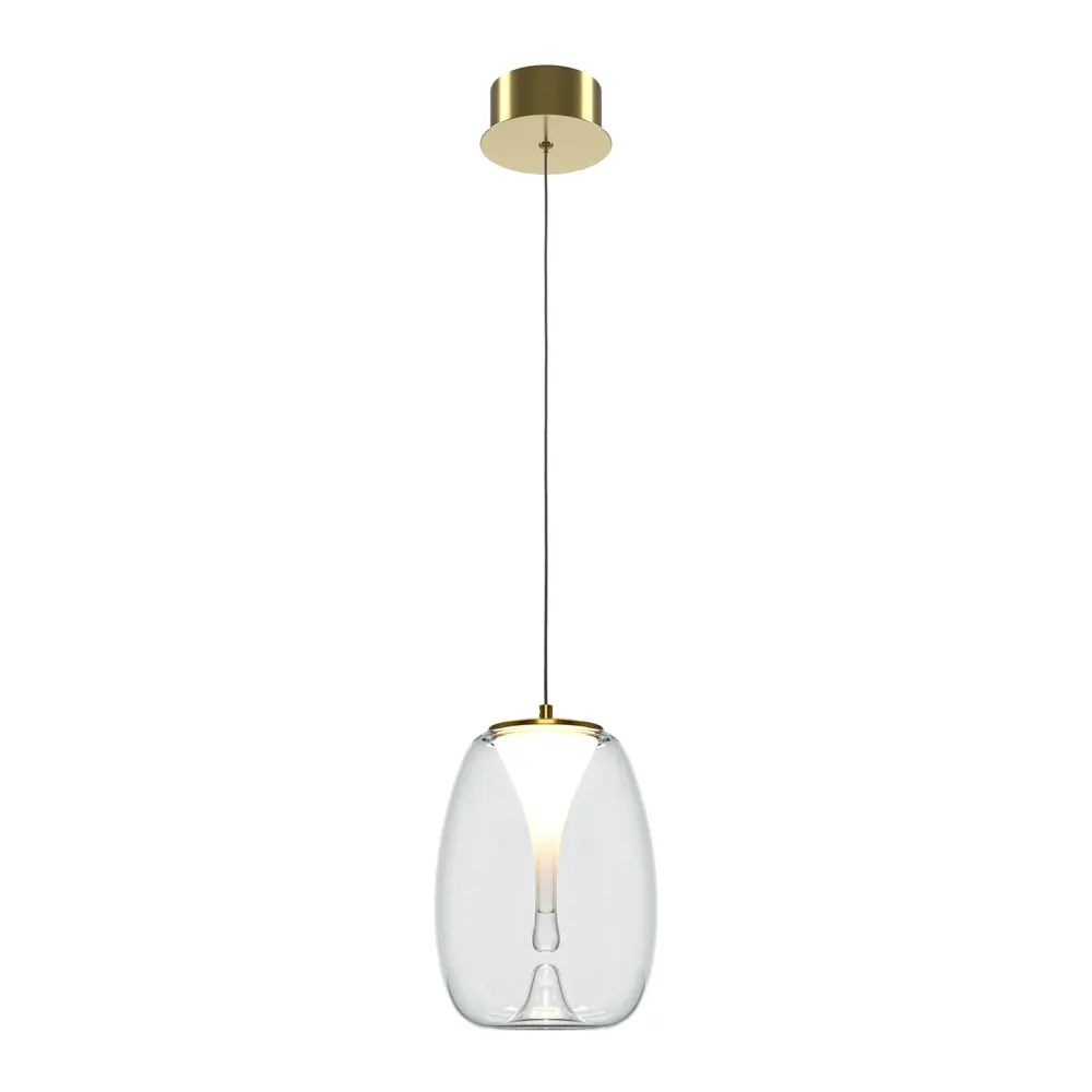 Фото Светильник подвесной светодиодный Maytoni Splash Mod282pl-l8g3k1 3 м² теплый белый (желтый) свет цвет золото Фото Светильник подвесной светодиодный Maytoni Splash Mod282pl-l8g3k1 3 м² теплый белый (желтый) свет цвет золото