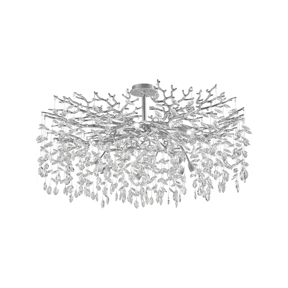 Фото Люстра потолочная Arte Milano 23111.1000.14.e14.b.cr 14 ламп 28 м² цвет серый/серебристый Фото Люстра потолочная Arte Milano 23111.1000.14.e14.b.cr 14 ламп 28 м² цвет серый/серебристый