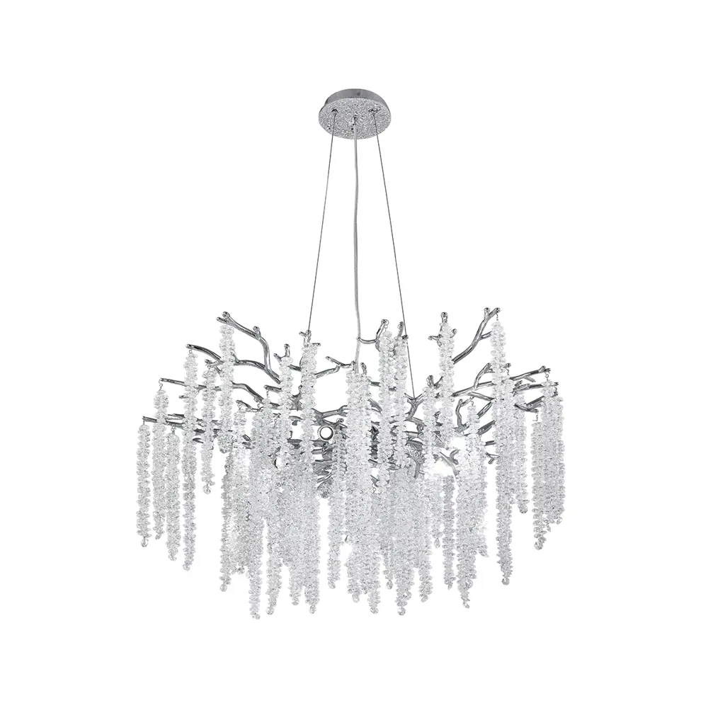 Фото Люстра подвесная Arte Milano 23110.760.10.g9.a.cr 10 ламп 20 м² цвет серый/серебристый Фото Люстра подвесная Arte Milano 23110.760.10.g9.a.cr 10 ламп 20 м² цвет серый/серебристый