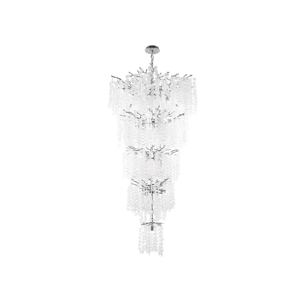 Фото Люстра подвесная Arte Milano 23416.800-1600.28.g9.c.5d.cr 28 ламп 56 м² цвет серый/серебристый