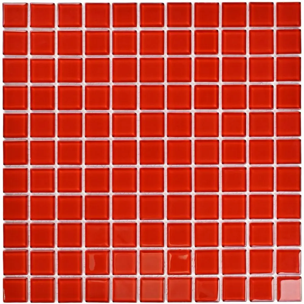 Фото Декоративная мозаика Granito U00004371 Red glassekb 30x30см цвет Красный Фото Декоративная мозаика Granito U00004371 Red glassekb 30x30см цвет Красный