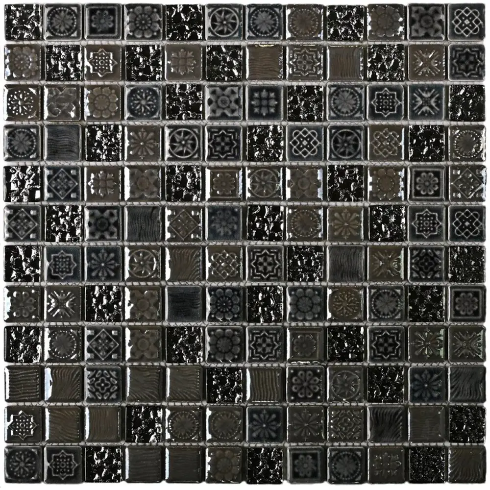 Фото Декоративная мозаика Granito U00004413 Moroccoekb 30x30см цвет Серый / серебристый Фото Декоративная мозаика Granito U00004413 Moroccoekb 30x30см цвет Серый / серебристый